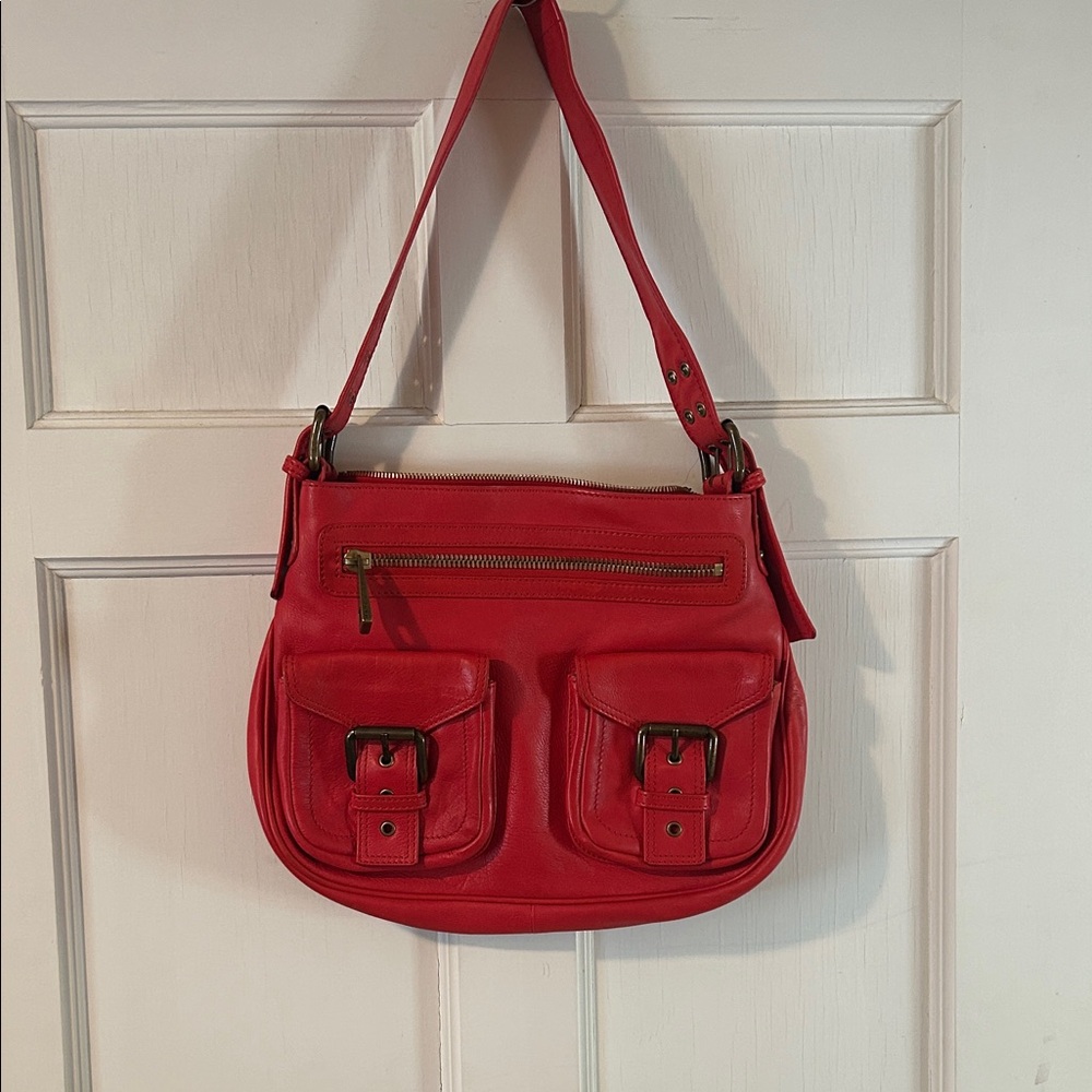 Marc Jacobs Vibrant Red Shoulder Bag Like New